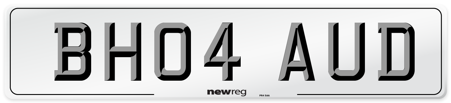 BH04 AUD Number Plate from New Reg